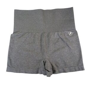 High Waist Dark Gray Seamless Bike Shorts Small Activewear Gym Workout Women